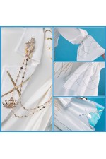 2XXT Cosplay Vtuber Virtual YouTuber Kanae 8th Anniversary CELESTIAL White Cosplay Costume